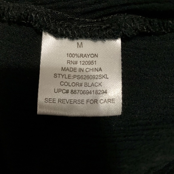 Black Textured Flowy Boho Shirt - Picture 7 of 7